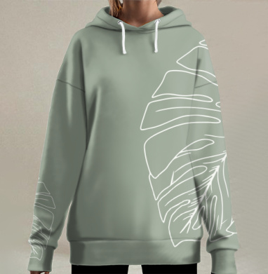 Лист тишины, Hoodie Long Oversize 3D