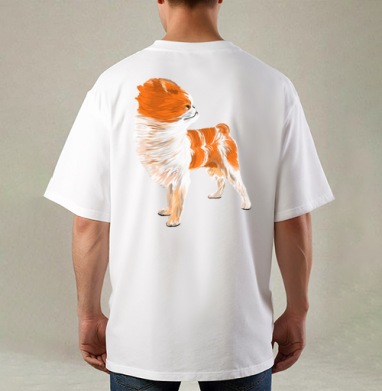 Пушистая маленькая собака с гордым взглядом львиное сердце - Магазин футболок Capriz - Дизайнерские принты