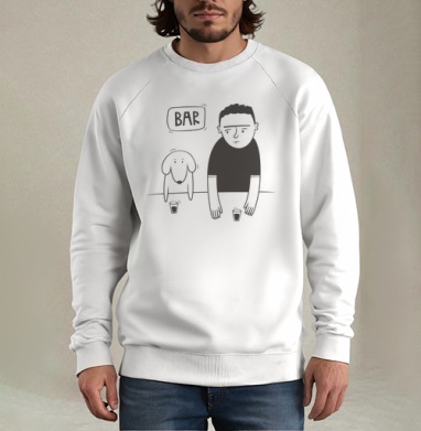 Dog, Свитшот мужской белый