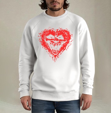 Evilheart, Свитшот мужской белый