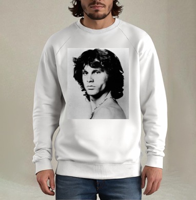 Jim_Morrison_Pardon_Bati, Свитшот мужской белый