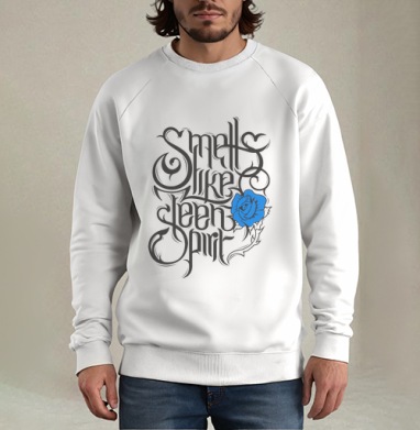 Smells like teen spirit, Свитшот мужской белый