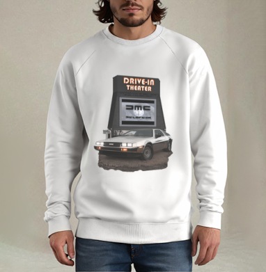 DeLorean DMC Black / ДеЛореан DMC Черный - Магазин принтов Benderlog Design