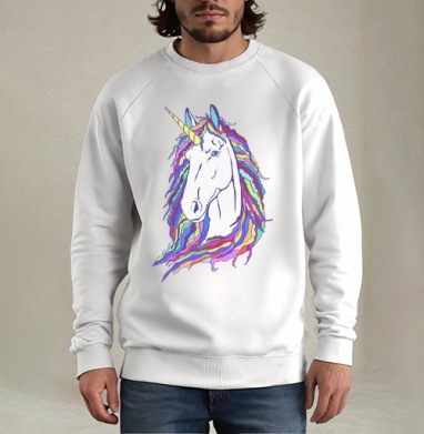 rainbow unicorn / Радужный единорог - Магазин футболок ponyridegirl - Дизайнерские принты