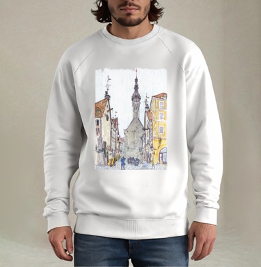 Таллин, Свитшот мужской белый