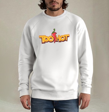 TooHot / СлишкомГорячо, Свитшот мужской белый