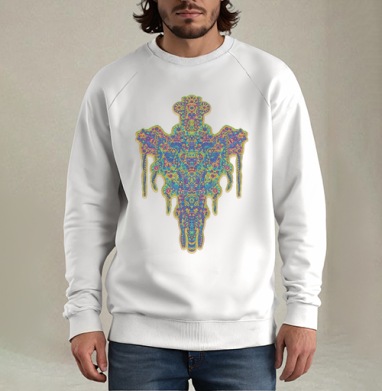 Visionary Totem Unfolding / Визионерский тотем из хаоса сознания - Магазин футболок psypepper - Дизайнерские принты