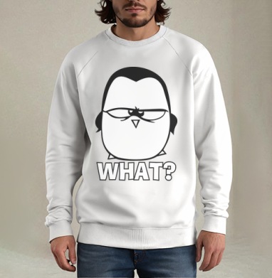What? / Что?, Свитшот мужской белый