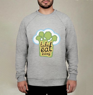 take eat easy / Ешь легко - Магазин футболок anplastes - Дизайнерские принты