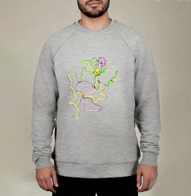 Танец орхидей, Свитшот мужской меланж начес/петля