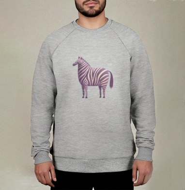 Zebra (Живая Азбука), Свитшот мужской меланж начес/петля