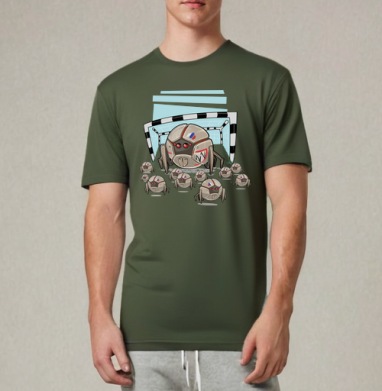 Футботы вперед, Футболка мужская REGULAR темный хаки