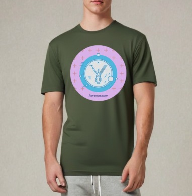 VARENYE T-SHIRT LETTER Y / ФУТБОЛКА ВАРЕНЬЕ С БУКВОЙ Y, Футболка мужская REGULAR темный хаки