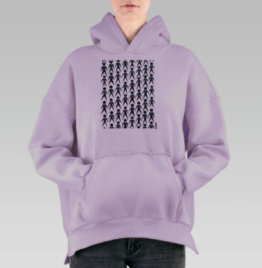 Aндрей Бартенев #1, Hoodie Oversize Fiolet, утепленная