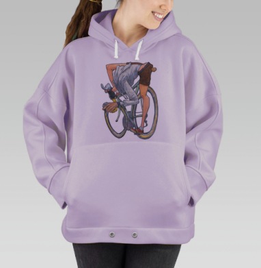 Бешеный велосипедист, Hoodie Oversize Fiolet