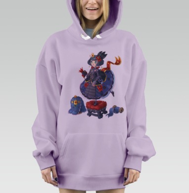 Блу Лолли Принцесса, Hoodie Mjhigh Dig Mel, Fiolet, утепленная