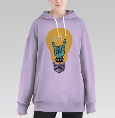 Бунт., Hoodie Long Oversize Fiolet
