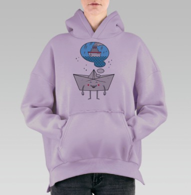 Dream, Hoodie Oversize Fiolet, утепленная