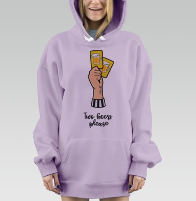 Футбольный судья с пивными карточками, Hoodie Mjhigh Dig Mel, Fiolet, утепленная