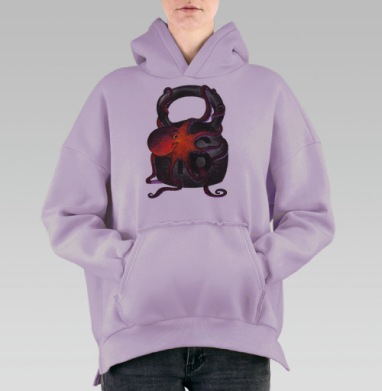 Ещё один подход, Hoodie Oversize Fiolet, утепленная
