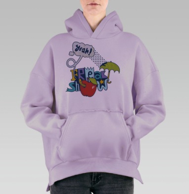 Freak Show, Hoodie Oversize Fiolet, утепленная