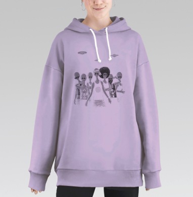Гости, Hoodie Long Oversize Fiolet