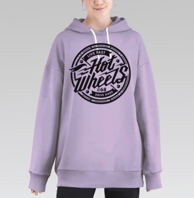 Hot wheels, Hoodie Long Oversize Fiolet