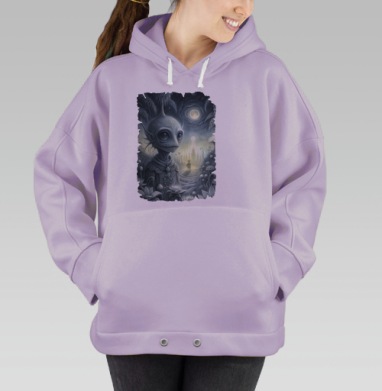 Путь к просветлению — Мистический сюрреализм, Hoodie Oversize Fiolet