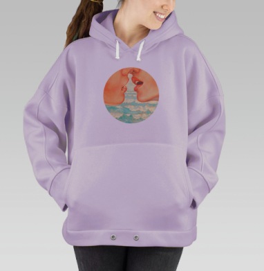 Калифорнийский кисс, Hoodie Oversize Fiolet