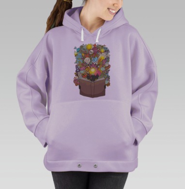 Кот ученый, Hoodie Oversize Fiolet