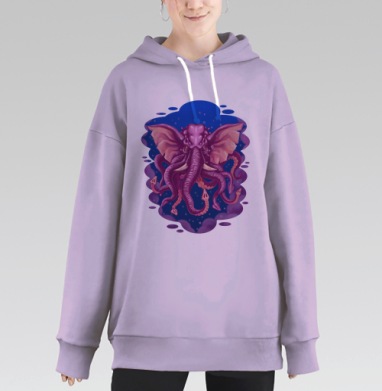 Кракен, Hoodie Long Oversize Fiolet