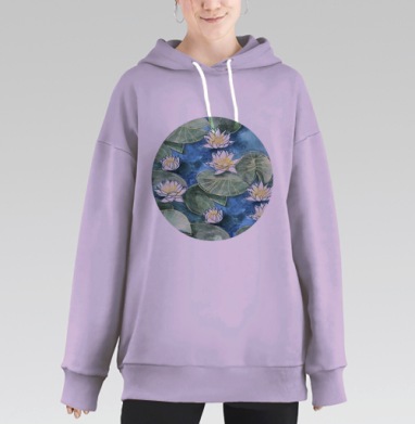 Лилия, Hoodie Long Oversize Fiolet