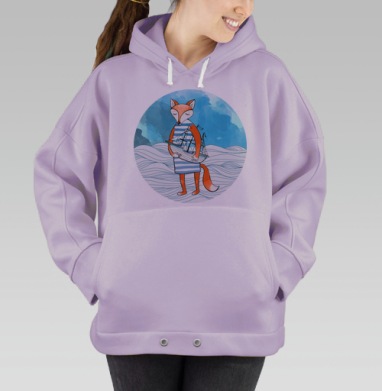 Лис-морячок, Hoodie Oversize Fiolet