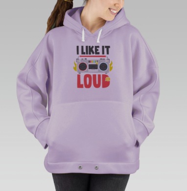 ЛЮБЛЮ ПОГРОМЧЕ, Hoodie Oversize Fiolet