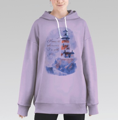 Маяк, Hoodie Long Oversize Fiolet