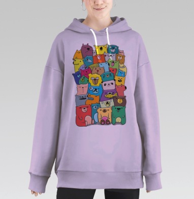 Медведудл, Hoodie Long Oversize Fiolet