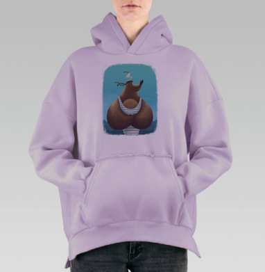 Миша Морячок, Hoodie Oversize Fiolet, утепленная