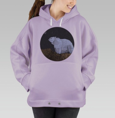 Мишка, Hoodie Oversize Fiolet