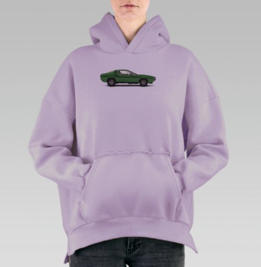 Montreal Футболки ferrari, Hoodie Oversize Fiolet, утепленная
