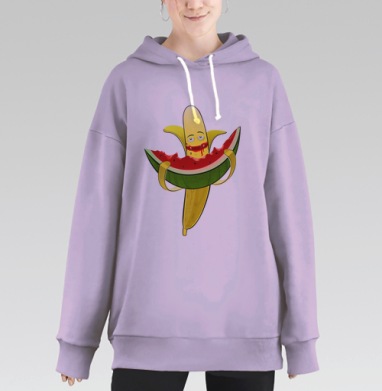 Мультифрукт, Hoodie Long Oversize Fiolet