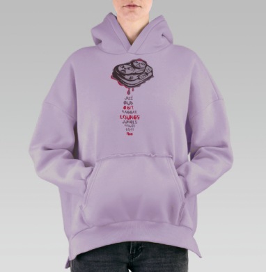 MUS, Hoodie Oversize Fiolet, утепленная
