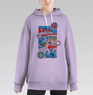 На Светофоре, Hoodie Long Oversize Fiolet