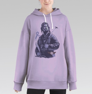 Настоящий АС, Hoodie Long Oversize Fiolet