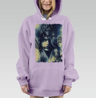 Ночные фантазии, Hoodie Mjhigh Dig Mel, Fiolet, утепленная