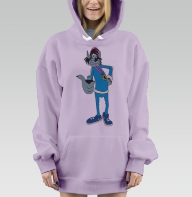 Ну, селфи, Hoodie Mjhigh Dig Mel, Fiolet, утепленная