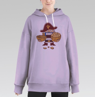 Nutcracker, Hoodie Long Oversize Fiolet