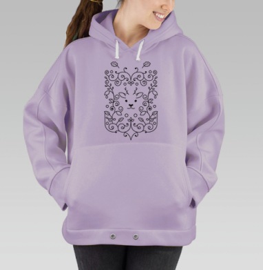 Оленевый сад, Hoodie Oversize Fiolet