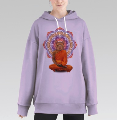 Оммм..., Hoodie Long Oversize Fiolet