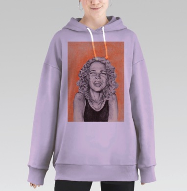 Оранжевый смех, Hoodie Long Oversize Fiolet