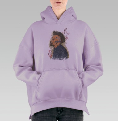 Панкомолот, Hoodie Oversize Fiolet, утепленная